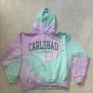 Exist Tie-Dye Peace Sign Label